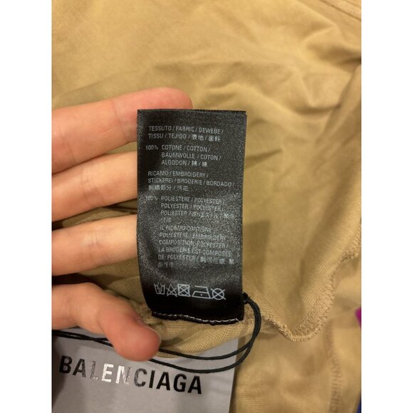 Balenciaga Sand BB Logo Tee - Picture 3 of 5